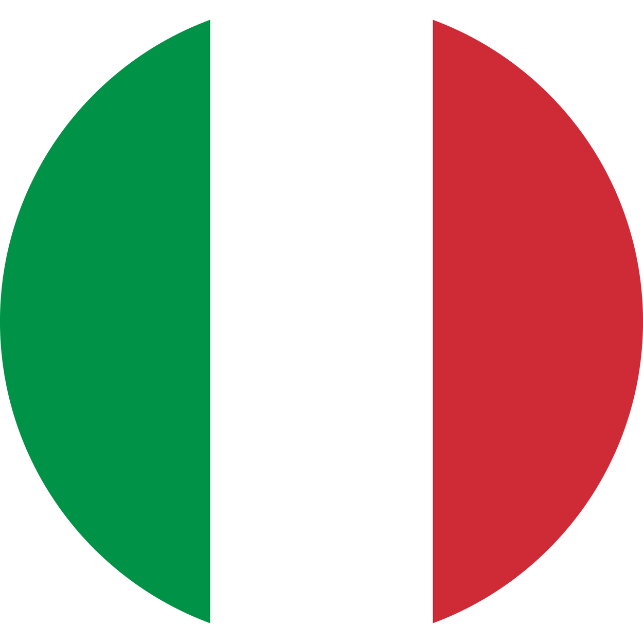Italy Flag Round Icon